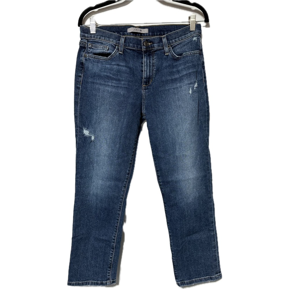 JOE'S JEANS KESARI HIGH-RISE STRAIGHT‎ CROP JEAN Blue Size 29
